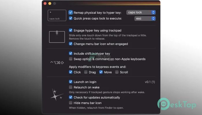 Hyperkey  0.21 Mac用無料ダウンロード