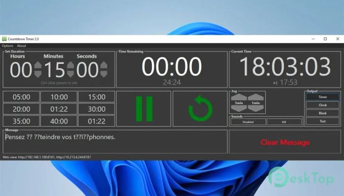 Irisdown Countdown Timer 2.0.17 完全アクティベート版を無料でダウンロード