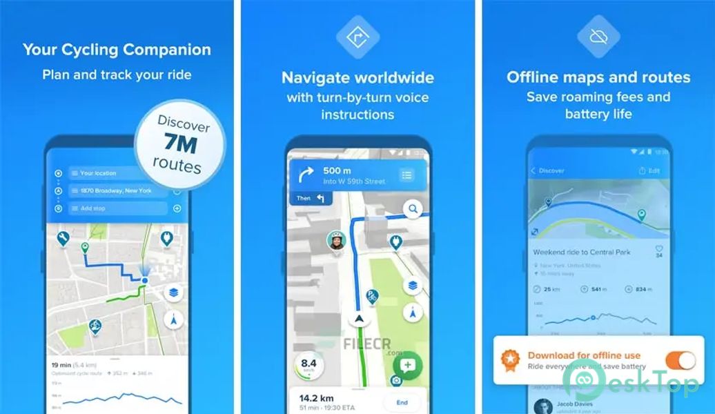 Bikemap - Cycling Tracker & Map v19.1.1 APK MOD Полная бесплатная загрузка