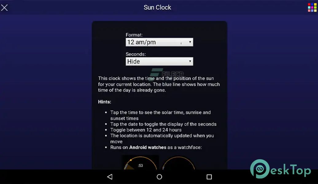 Sun Clock Pro 1.1.3 APK MOD Unlocked (Full) Free Download