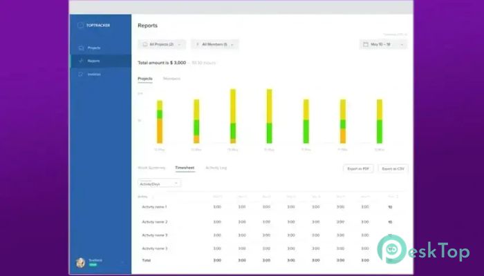 TopTracker 1.0 Tam Sürüm Aktif Edilmiş Ücretsiz İndir