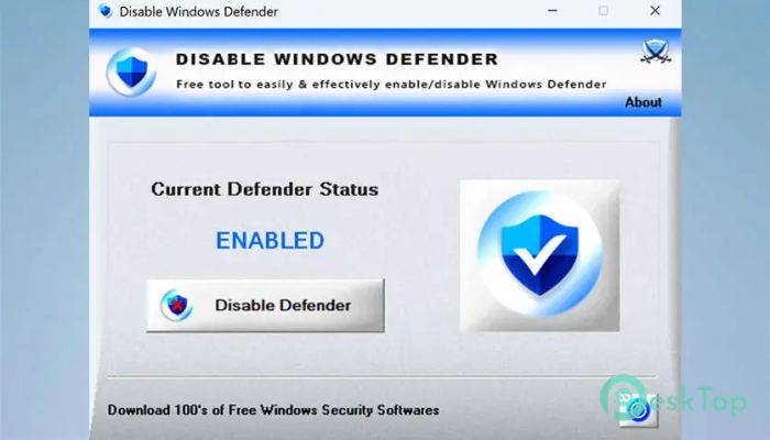 Disable Windows Defender 2.0 完全アクティベート版を無料でダウンロード