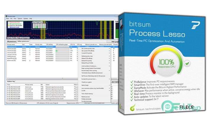  تحميل برنامج Bitsum Process Lasso Pro 12.4.7.20 برابط مباشر