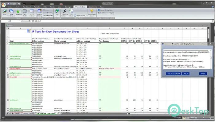 Télécharger IP Tools for Excel 1.0 Gratuitement Activé Complètement