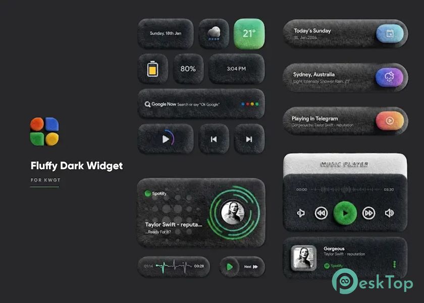 Fluffy Dark Widget 6.0 APK MOD تحميل مجاني كامل