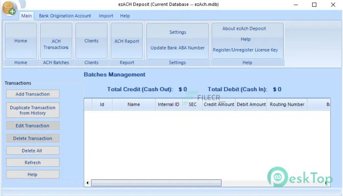 Download ezAch Deposit  4.0.2.0 Free Full Activated