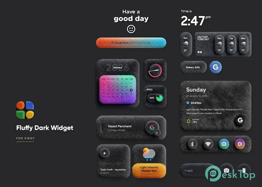 Fluffy Dark Widget 6.0 APK MOD تحميل مجاني كامل