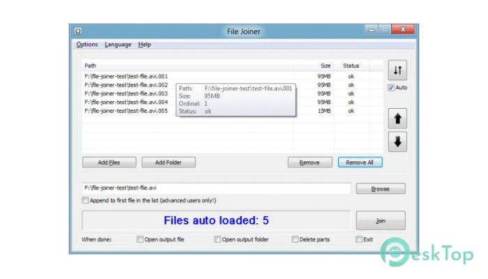 File Joiner 2.4.5 Tam Sürüm Aktif Edilmiş Ücretsiz İndir