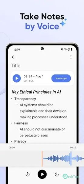 AI Notes & Transcribe Memo 9.0.12 APK MOD Tam Ücretsiz İndir