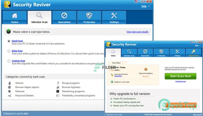 Скачать Reviversoft Security Reviver 2.1.1100.26760 полная версия активирована бесплатно