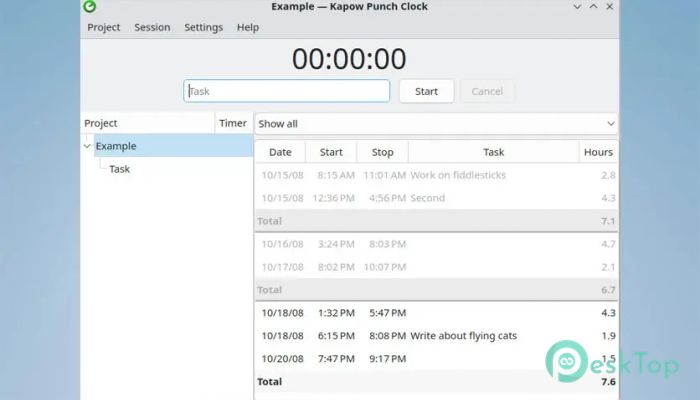Download Kapow Punch Clock 1.6.4 Free Full Activated