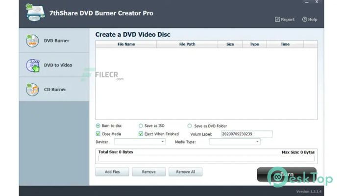 Download 7thShare DVD Burner Creator Pro 1.4.0 Free Full Activated