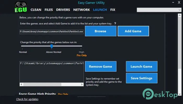 Descargar Easy Gamer Utility 1.0.0 Completo Activado Gratis