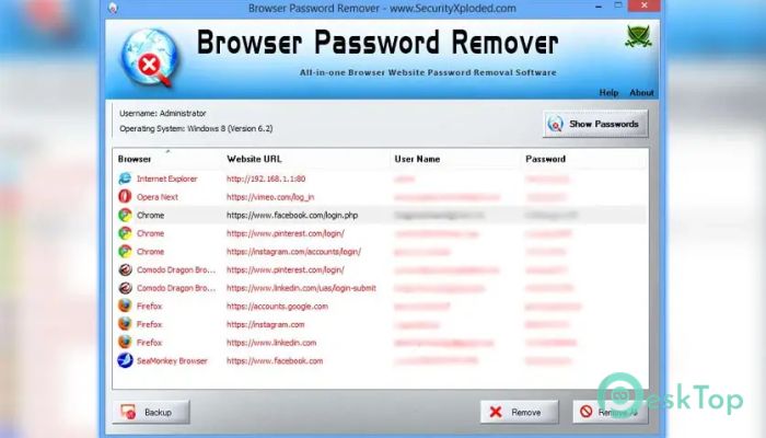  تحميل برنامج Browser Password Remover 1.0 برابط مباشر