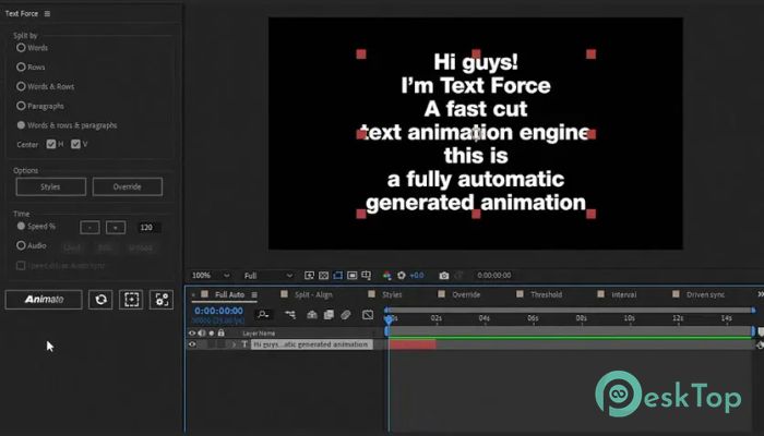 Download AEscripts Text Force 1.9.9 Free Full Activated