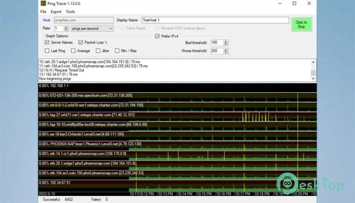 Ping Tracer  2.0.1 Tam Sürüm Aktif Edilmiş Ücretsiz İndir