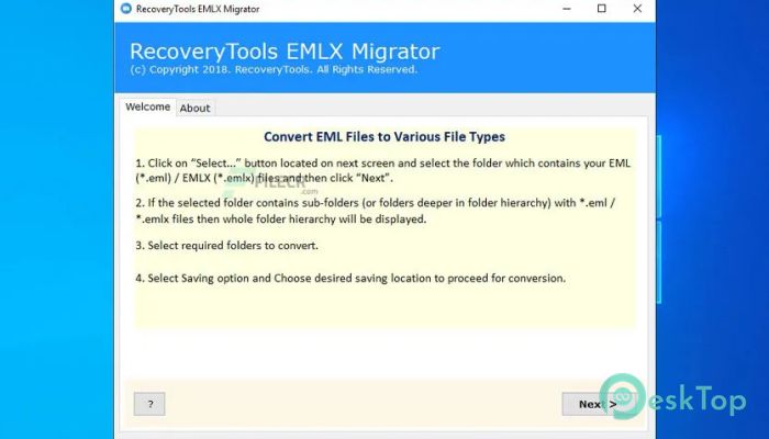  تحميل برنامج RecoveryTools EMLX Migrator  3.0 برابط مباشر
