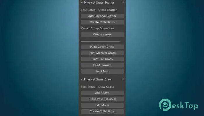 Descargar Blender Market - Physical Grass Scatter  1.1.1 Completo Activado Gratis