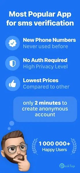 SMS Virtual - Receive SMS 1.2.7 APK MOD Unlocked (Full) Free Download