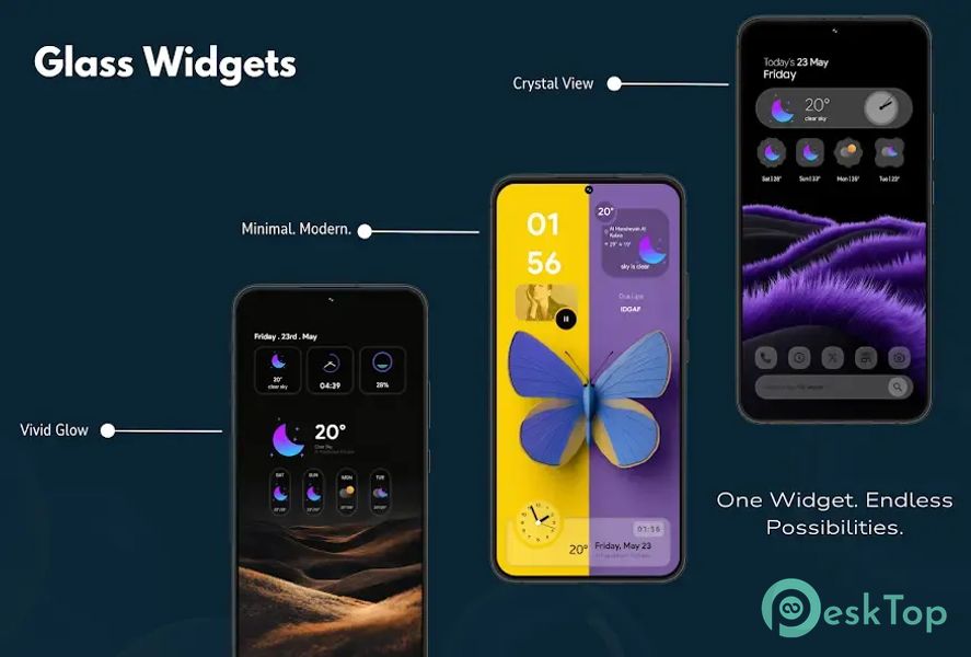 Télécharger Glass Widgets0 1.2 APK MOD Gratuitement et Complet