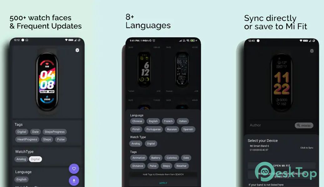 Mi Band 6 Watch Faces v1.2.7 APK MOD Descarga gratuita completa