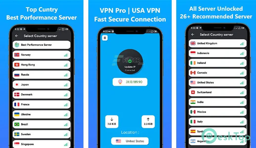 VPN Pro - Fast & Secure Connection v5.0 APK MOD Полная бесплатная загрузка