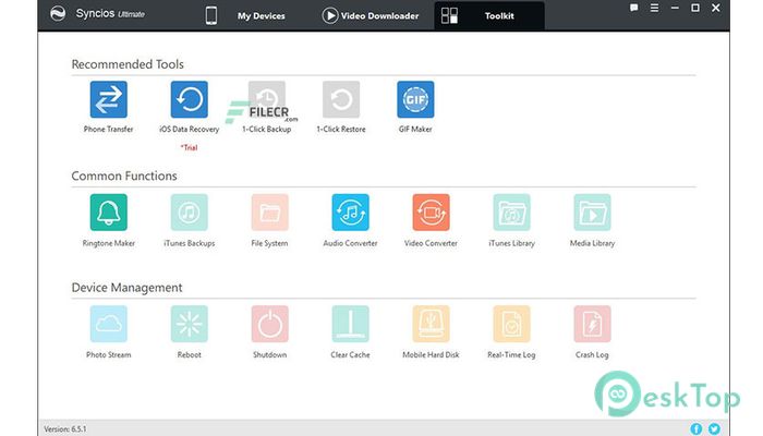 Anvsoft SynciOS Professional 6.7.4 Tam Sürüm Aktif Edilmiş Ücretsiz İndir