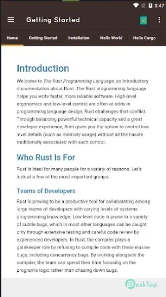 Learn Rust Programming Offline 33.0 APK MOD Unlocked (Full) Free Download