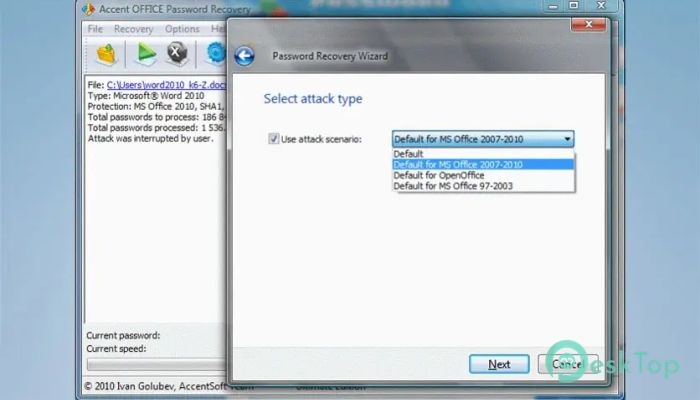 Accent ACCESS Password Recovery