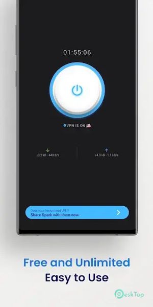 Spark VPN : Fast Secure VPN 8.0.0 APK MOD تحميل مجاني كامل