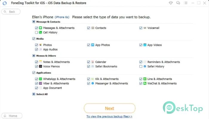 FoneDog iOS Data Backup - Restore 1.0 完全アクティベート版を無料でダウンロード