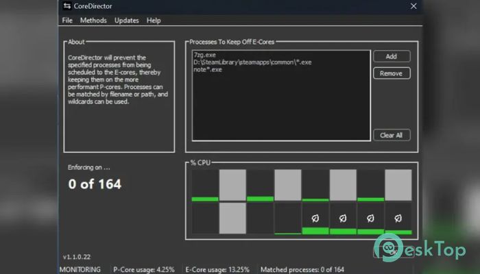 Bitsum CoreDirector 1.2.2.4 完全アクティベート版を無料でダウンロード