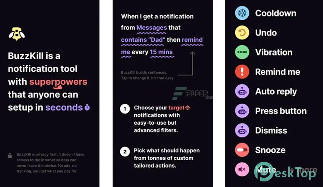 BuzzKill - Notification Focus 29.0.1 APK MOD Unlocked (Full) Free Download