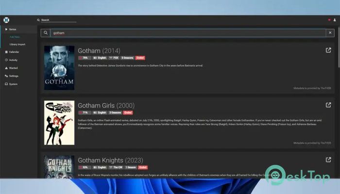 Descargar Sonarr  4.0.17.2952 Completo Activado Gratis