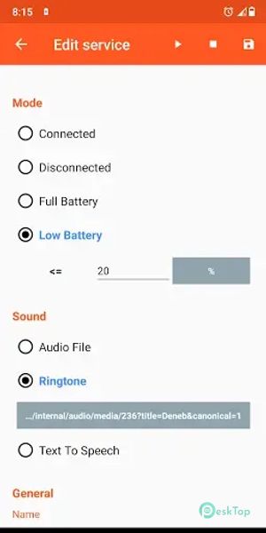 Battery Sound Notification 2.14 APK MOD تحميل مجاني كامل