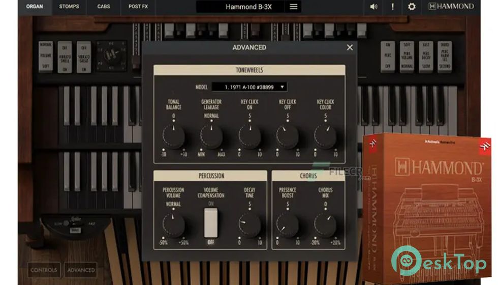 Скачать IK Multimedia Hammond B-3X v1.3.5 полная версия активирована бесплатно