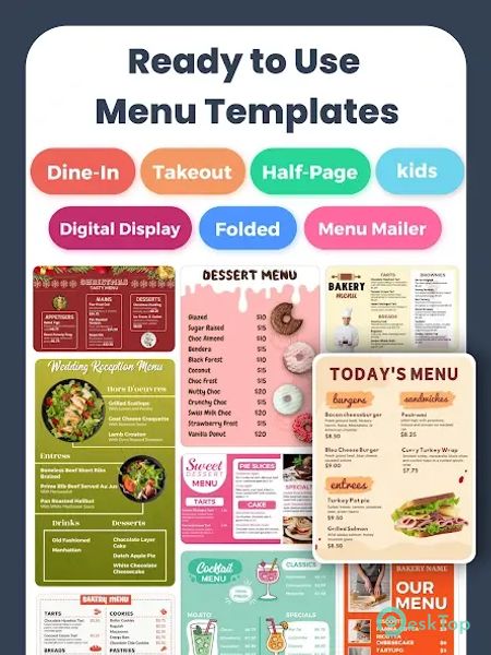 Menu Maker, Menu Templates 69.0 APK MOD Unlocked (Full) Free Download
