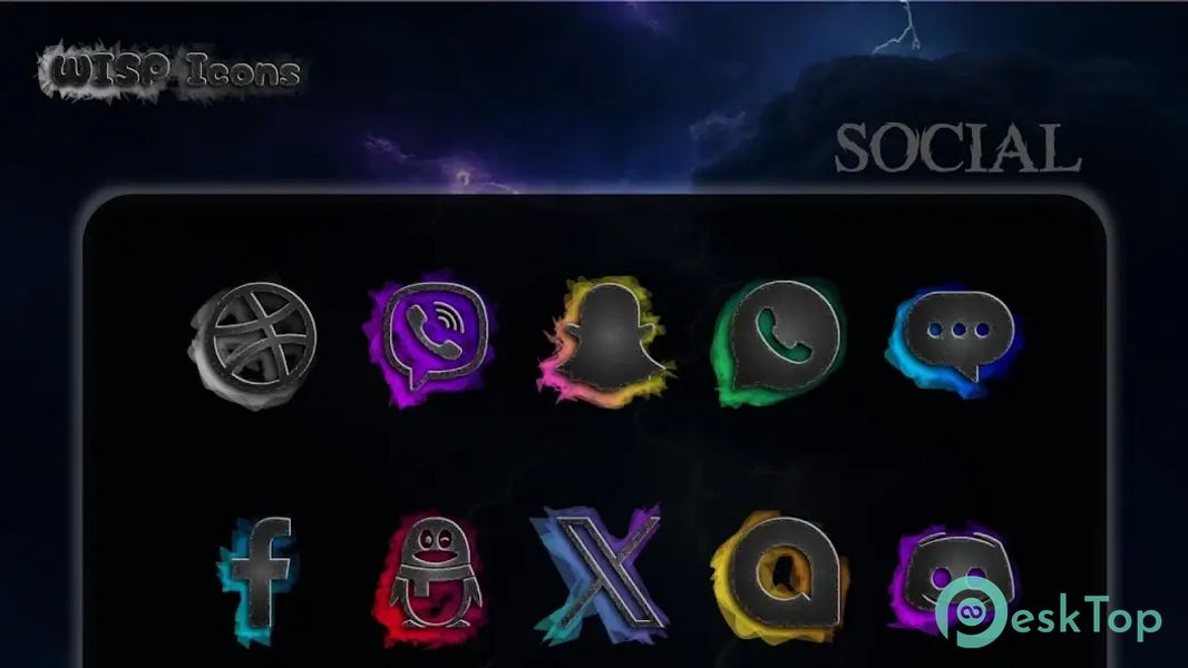 Wisp - Dark Icon Pack 1.0.4 APK MOD Tam Ücretsiz İndir