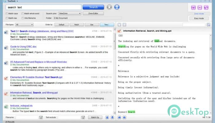 TextSeek 1.0 Tam Sürüm Aktif Edilmiş Ücretsiz İndir