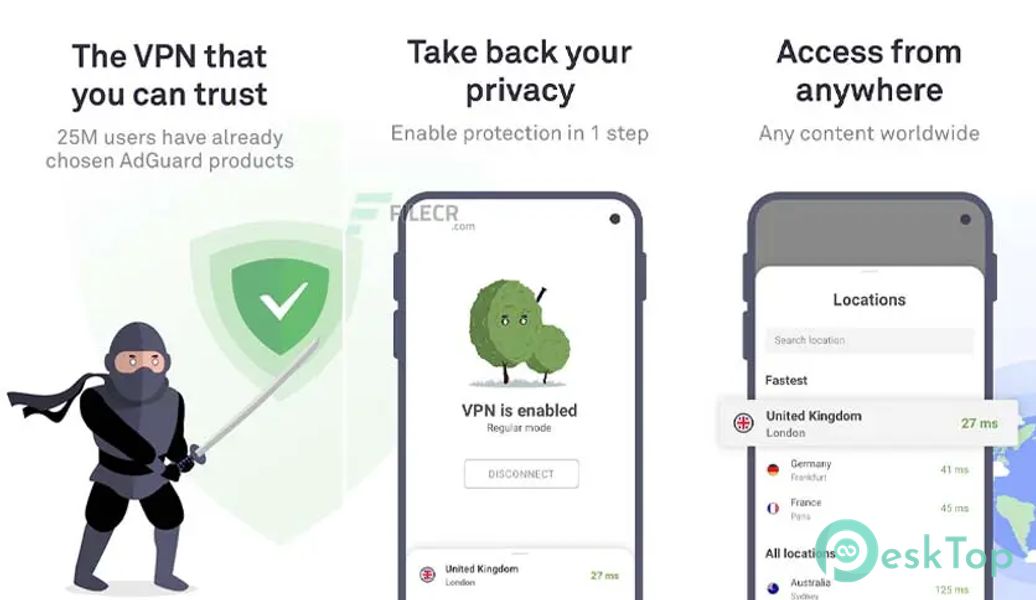 AdGuard VPN – private proxy v2.1.54 APK MOD Полная бесплатная загрузка