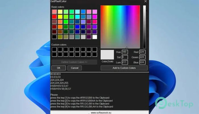 Télécharger SoftwareOK GetPixelColor 1.0 Gratuitement Activé Complètement