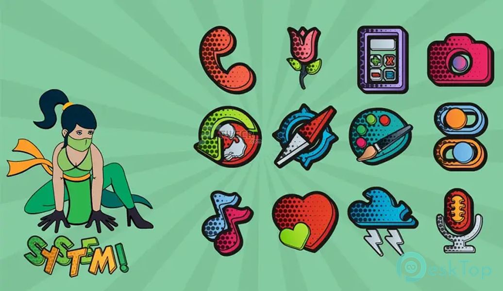 Télécharger Comics Icon pack 2.3.1 APK MOD Gratuitement et Complet