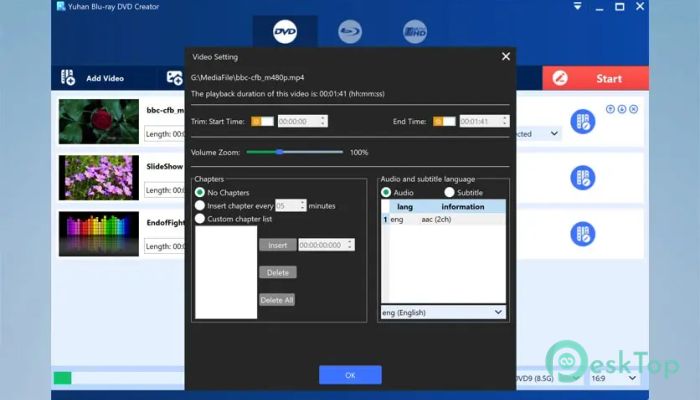 Yuhan Blu-ray DVD Creator  4.8.3 完全アクティベート版を無料でダウンロード
