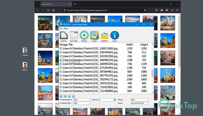 VovSoft Create Image Gallery 1.5 Tam Sürüm Aktif Edilmiş Ücretsiz İndir