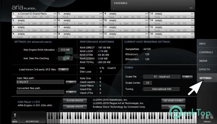 تحميل برنامج Garritan ARIA Player 1.959 برابط مباشر