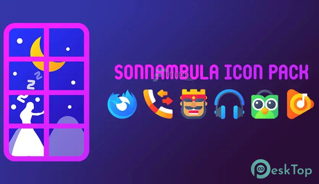 Télécharger Sonnambula – Icon Pack v4.9 APK MOD Gratuitement et Complet