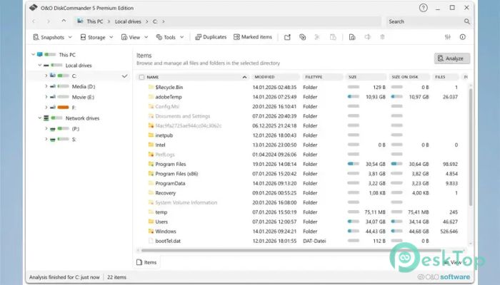 تحميل برنامج O&O DiskCommander Premium 5.1.1020 برابط مباشر
