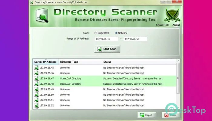 Directory Scanner 1.0 完全アクティベート版を無料でダウンロード