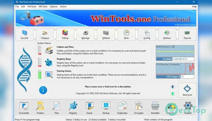 تحميل برنامج WinTools one Professional 24.7.1 برابط مباشر