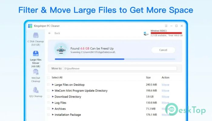 Télécharger Kingshiper PC Cleaner 3.1.2 Gratuitement Activé Complètement